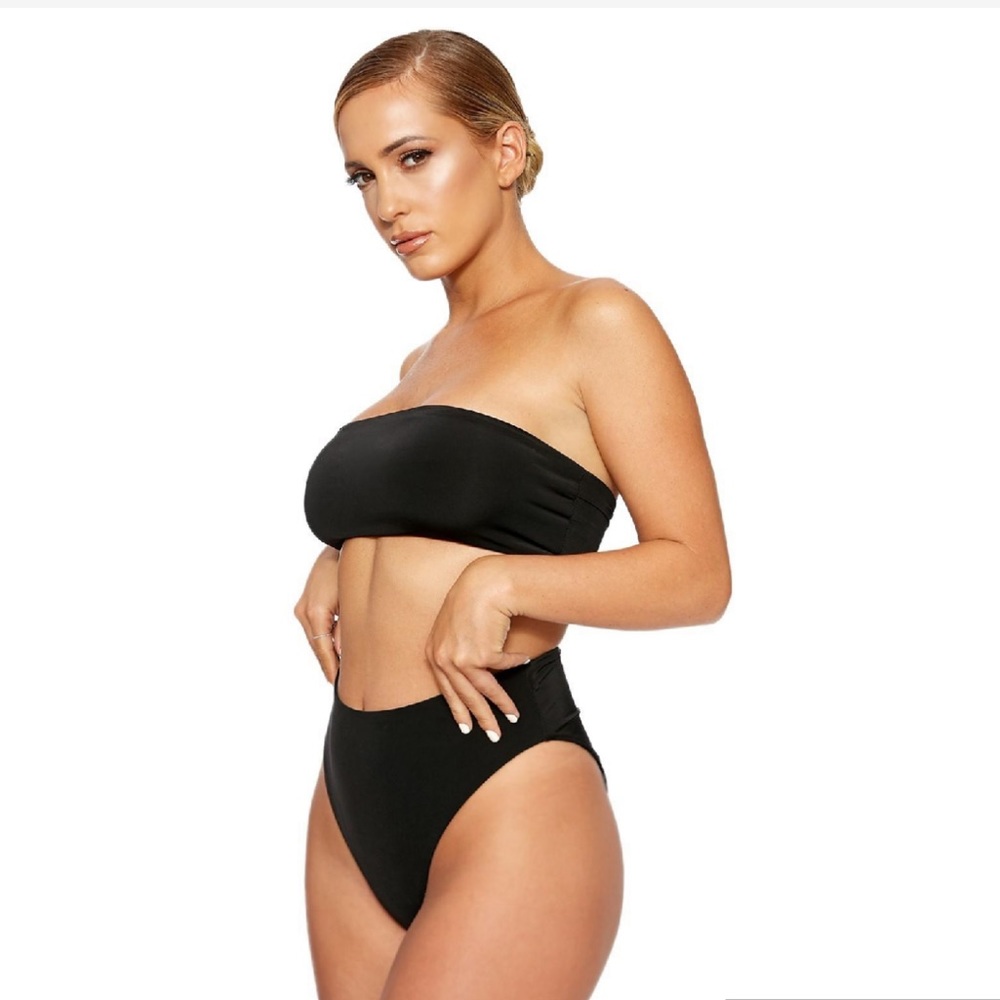 Naked Wardrobe black bandeau bae 2 piece bikini - Picture 5 of 8